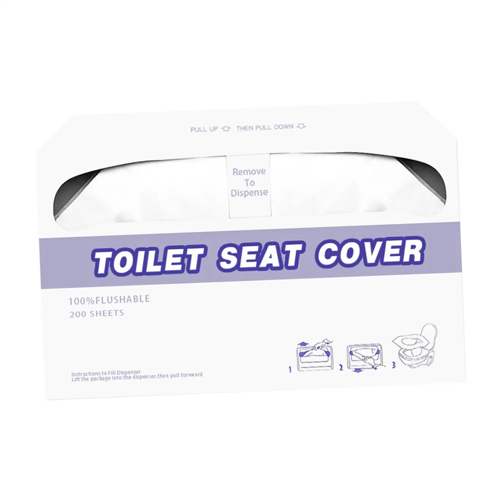 Paper Toilet Seat Covers, Discreet Seats for Commercial Use, 14 x 16 in,