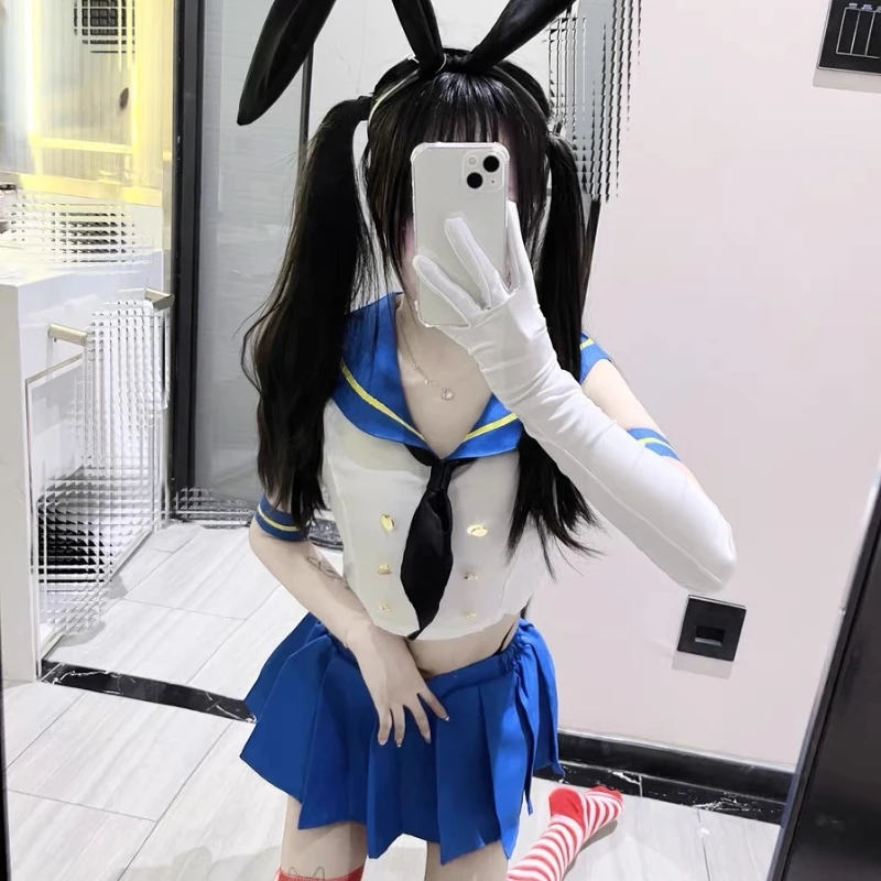 Popular Cosplay Costume Wig Student Jk Uniform Beach Style Anime Two-dimensional Party Pool Stage Performance Cosplay Costume