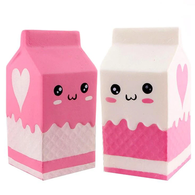 Nowa seria zabawek Jumbo Milk Carton Squishy PU Simulation, powolnie powracająca do kształtu, miękka zabawka do ściskania z zapachem kremu, antystresowa, idealna na prezent dla dzieci.
