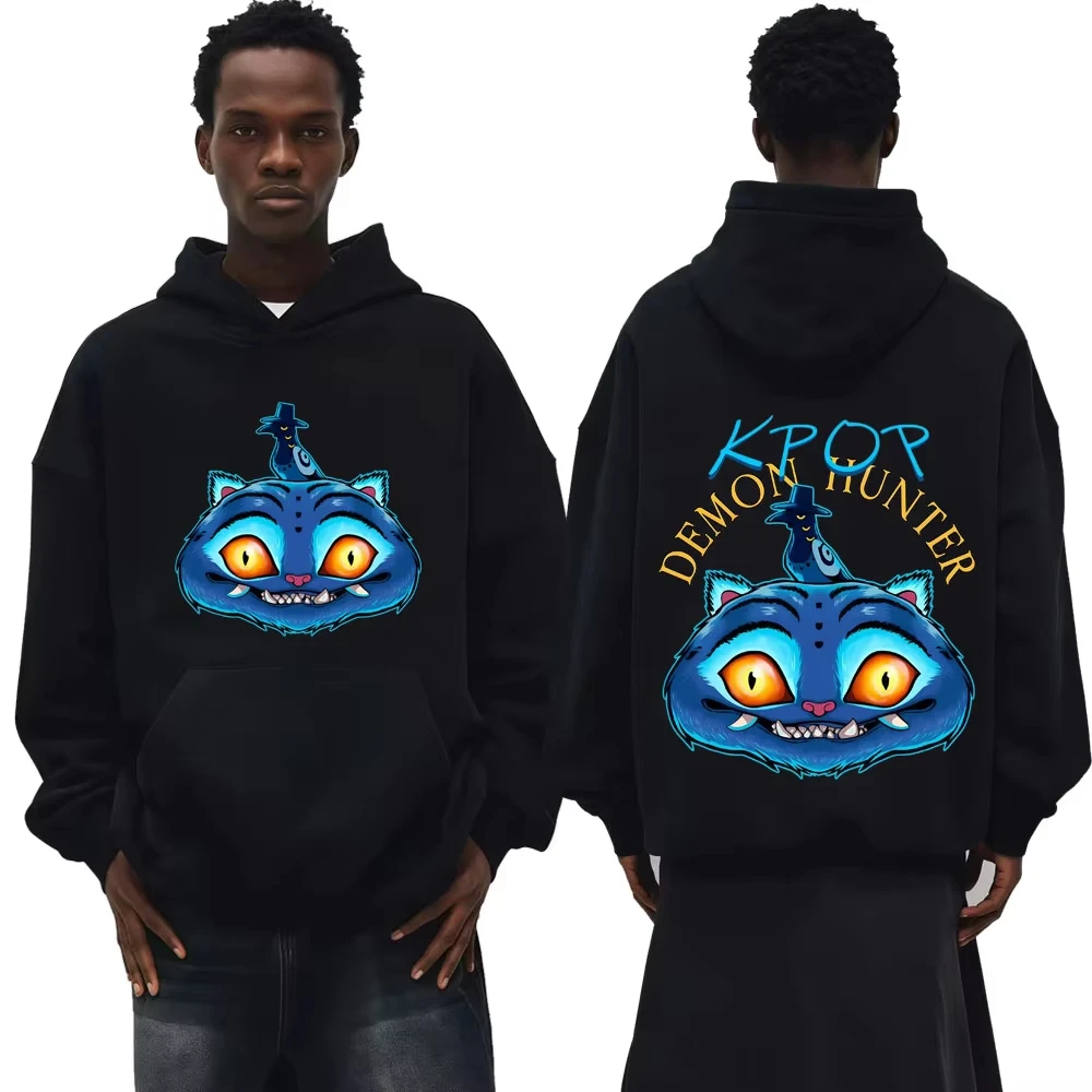 

Милая K-pop Demon Hunter Tiger Anime 2025 осень/зима, новинка, хит продаж, хлопковая модная толстовка унисекс Kawaii, женская удобная толстовка с капюшоном
