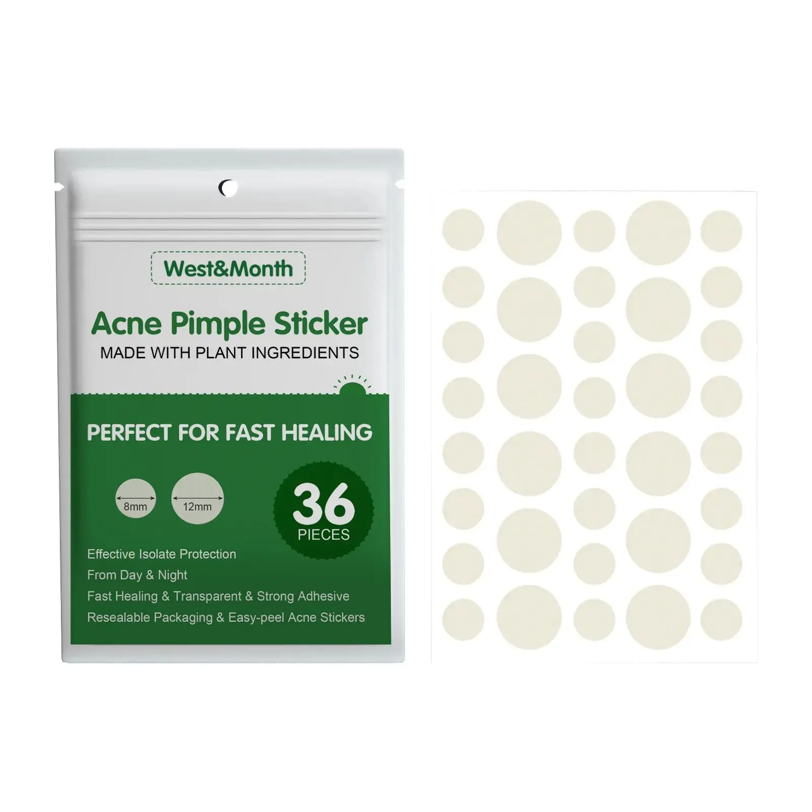 New Press Edge Acne Patch Invisible Concealer Acne Patch Light Breathable Suction Pus Suction Liquid Acne Patch image 6