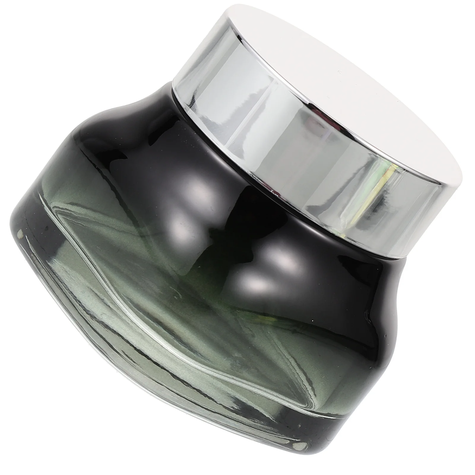 

Gradient Black Glass Makeup Bottles 100ml Portable Leak Proof Travel Cream Jars Women Empty Containers Skincare