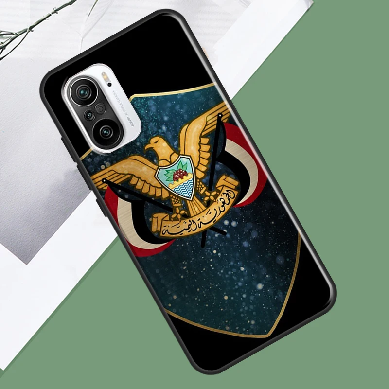 Yemen Coat of Arms Flag For POCO X5 X3 F5 Pro F4 X4 GT M5s C40 F3 Phone Case For Xiaomi 12T 11T Pro 12 13 Lite 12X