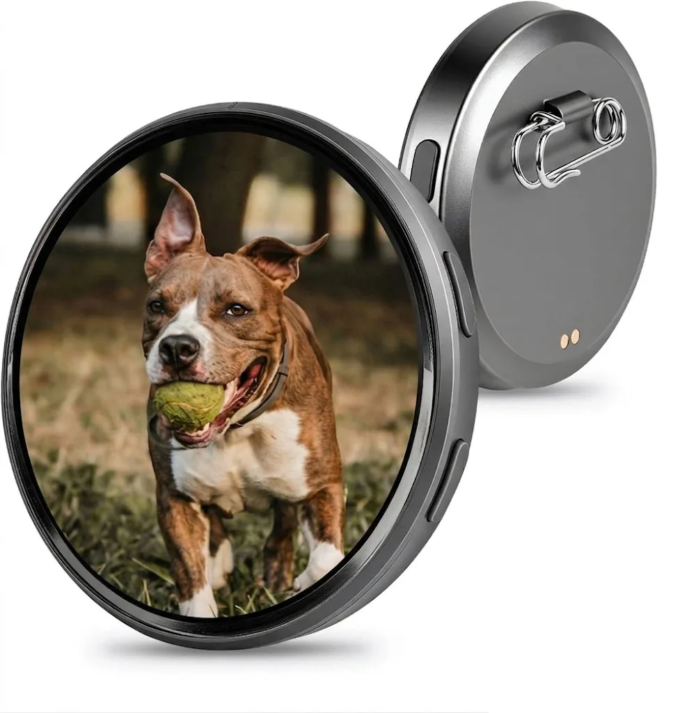 

Digital Badge Electronic Smart E-Badge for Video with Sound Touch Screen HD Photo Display with Large Storage Perfect Anime Pin