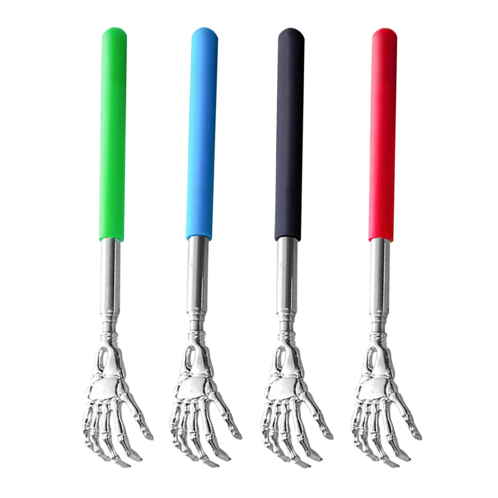 

Extendable Back Scratcher Portable Retractable Back Scraper Stainless Steel Telescopic Backscratcher 4 Section for Old Man