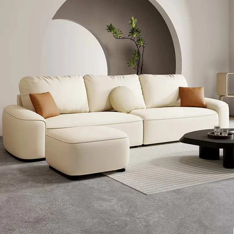 

Italian Beige Living Room Sofas Aesthetic Designer Modern Loveseat Living Room Sofas Bedroom Lounge Banken Woonkamer Furniture