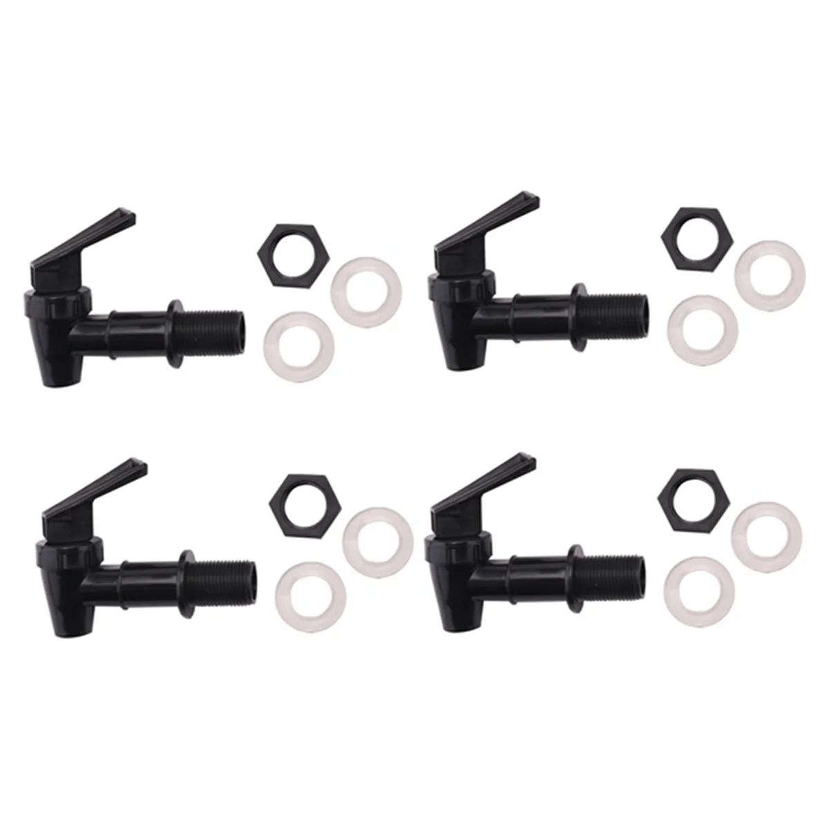 Substituição torneira jarro de água, Dispenser Tap Set, Bica reutilizável, refrigerador, bebida Dispenser C, 4 pcs