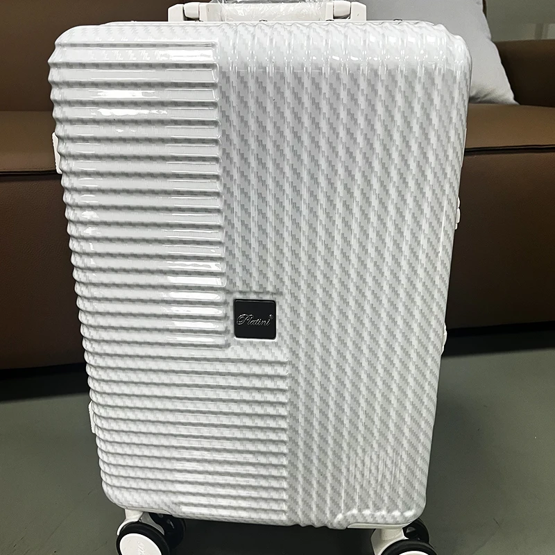 Carbon Fiber Design Suitcase Carry On Rolling Luggage Beautiful Boarding Cabin 20 24 28 Inch Checked Suitcase