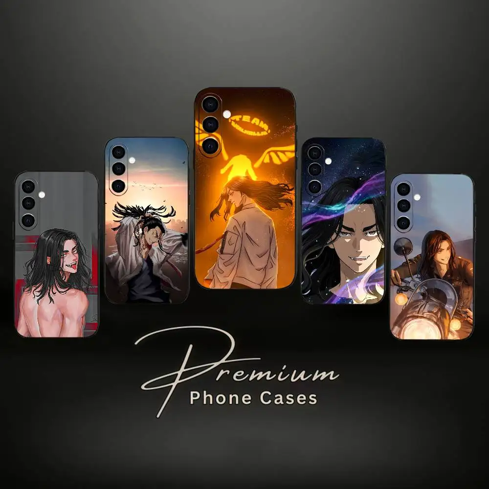 

K-Keisuke B-Baji Phone Case For Samsung Galaxy A73,A72,A71,A70,A53,A52,A51,Soft Silicone Black Cover