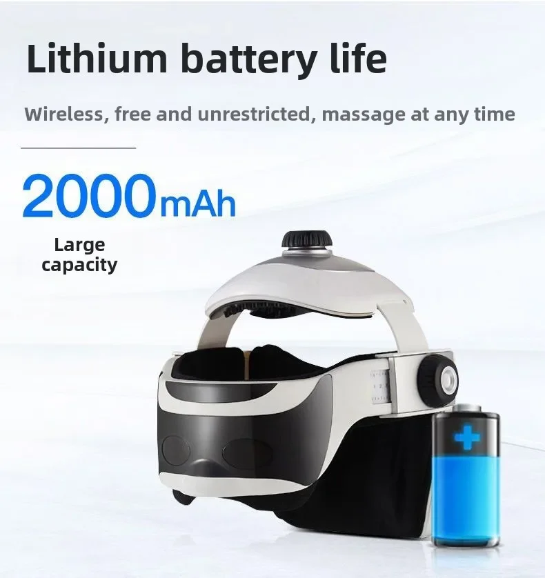 Head Massager Electric Head Physiotherapy Instrument Massage Helmet Hot Compress To Relieve Fatigue and Migraine - Image 4