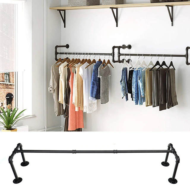 Perchero de ropa Industrial de pared estante de ropa de Metal resistente cuatro Bases para pasillo sala de estar AliExpress