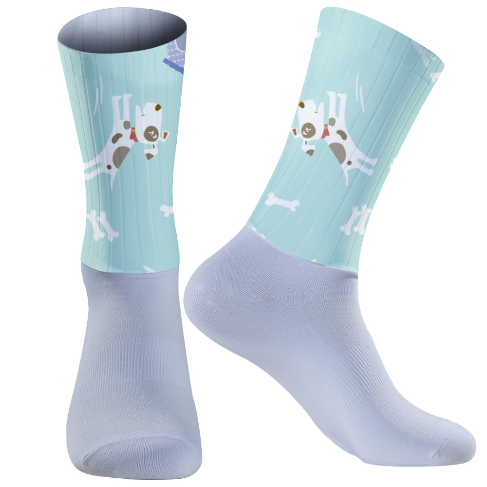 2024 New Men Women Compression Socks Funny Animal Cat Dog Pattern Unisex Outdoor Running Cycling Socks