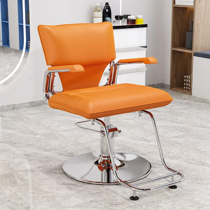 Relaxing Professional Equipment Barber Chair Vintage Comfortable Facial Barber Chair Waiting Cadeira Giratoria Salon Furniture