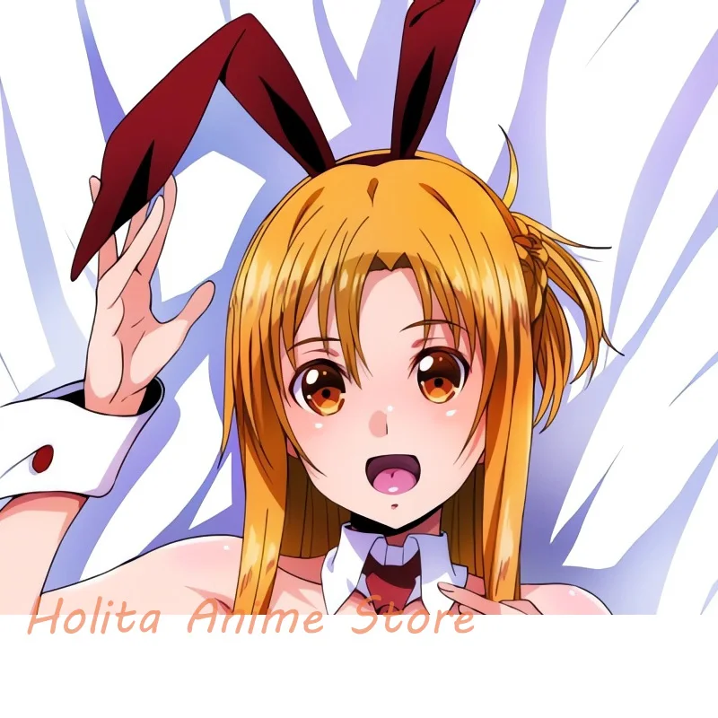 Dakimakura Yuuki Asuna SAO Anime Double-sided Print 2WAY Life-size Body Pillow Cover Pillowcase