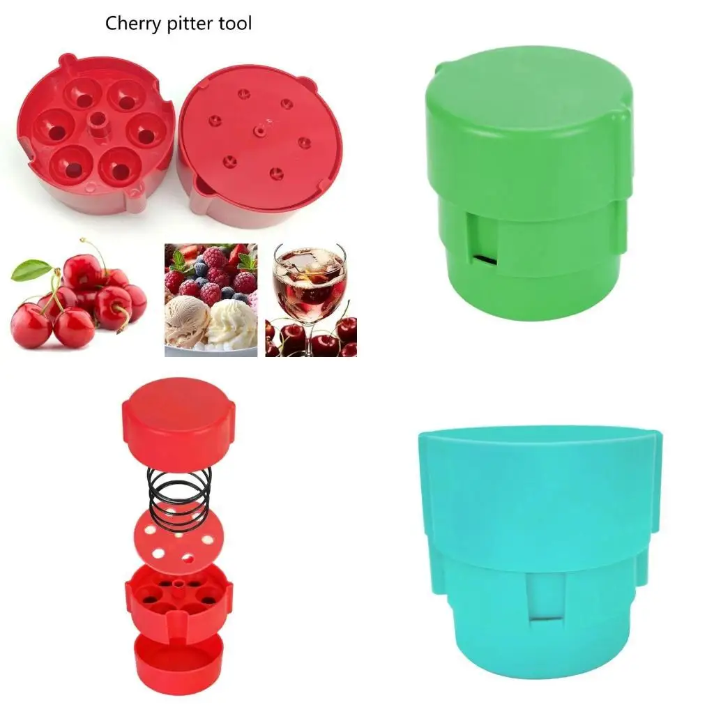

E8BD Safe Cherries Destoner For Fruit Salad And Dessert Preparation Cherries Pitting Tool Fruit Cores Remover for Kitchen