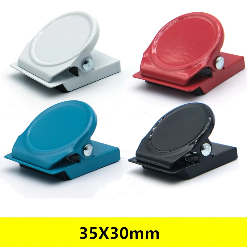 Strong Magnetic Colorful Metal Clips Heavy Duty Fridge Magnets Clips Perfect for Refrigerator Office Files Organization Storage
