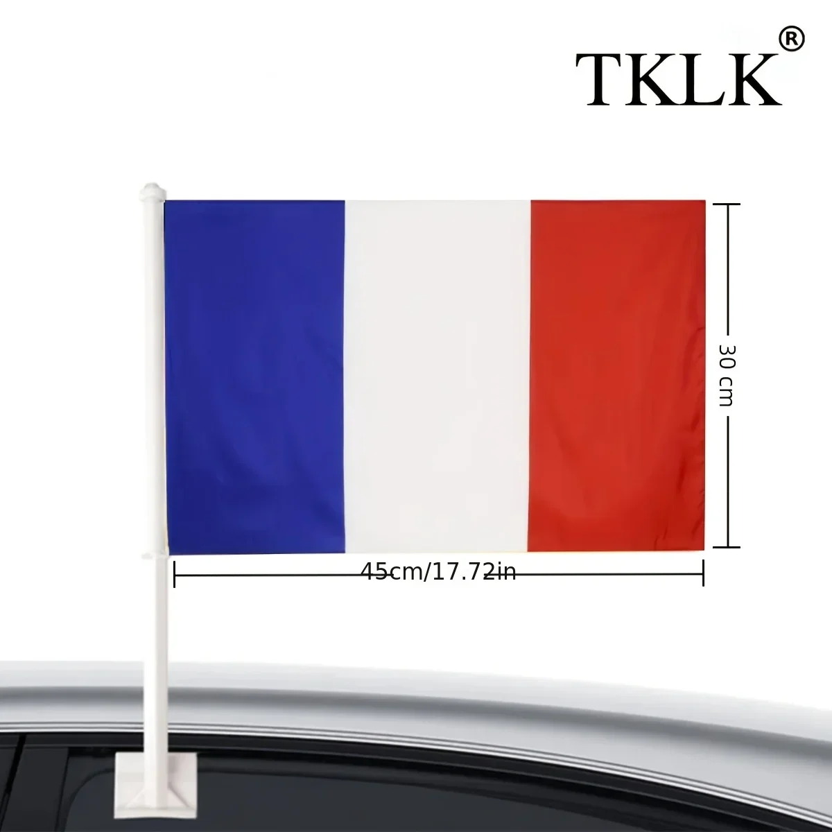غطاء غطاء غطاء السيارة الفرنسي الوطني (راية غطاء العلم الإسباني)، علم سيارة فرنسا الوطني، غطاء غطاء مرآة السيارة، ملحقات الديكور #5