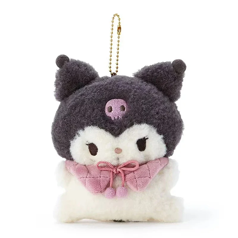 Sanrio Kulomi Kawaii Anime Plush Keychain Dolls Pochacco Split Series Doll Melody Backpack Pendant Children's Plush Toys Gifts