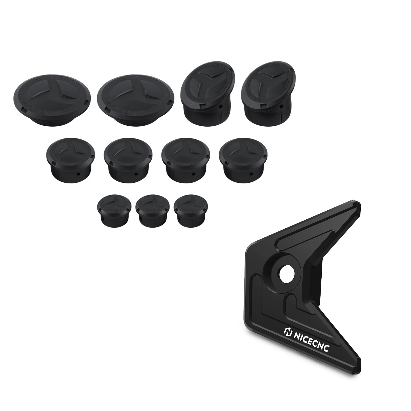 (Dostępne w magazynie w UE) Osłona czujnika ABS do BMW R1250GS Adventure 2019-2024, R1200GS Adventure 2014-2018, osłona otworu w ramie, 11 sztuk. — 2
