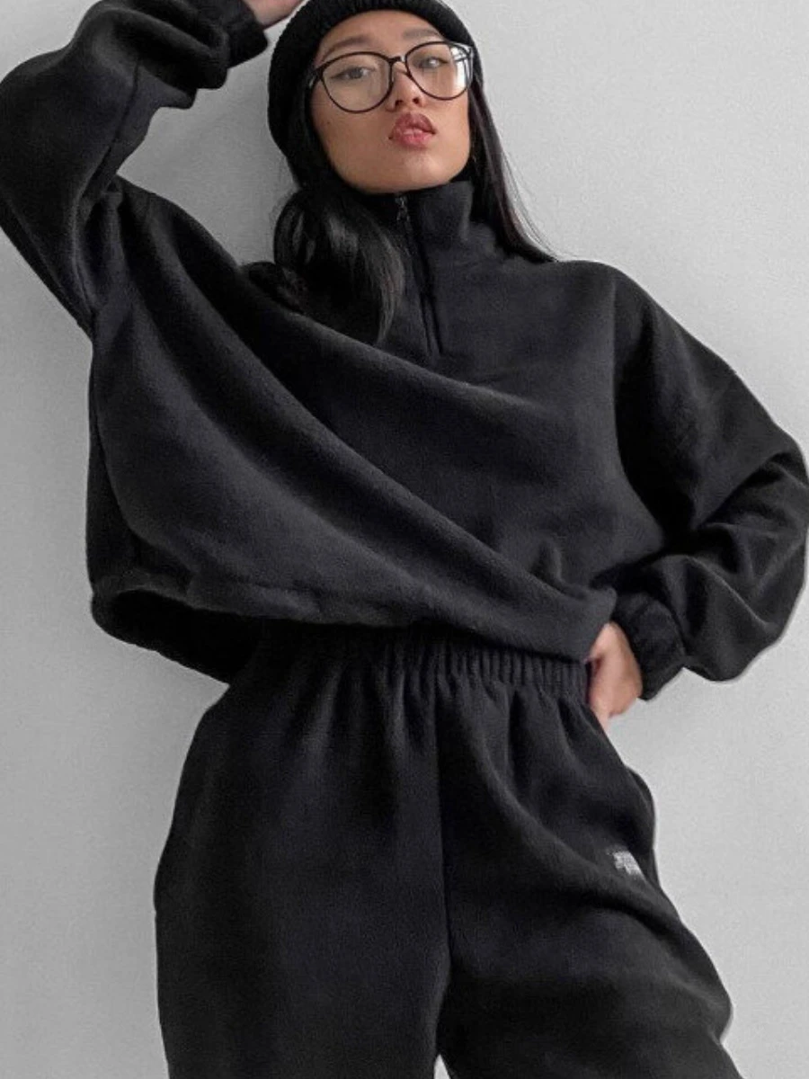 

Women's Casual Loose Faion Hooded Sweatirt Set Spring Autumn Comfortable Long Sve Sweatirt with Pants
