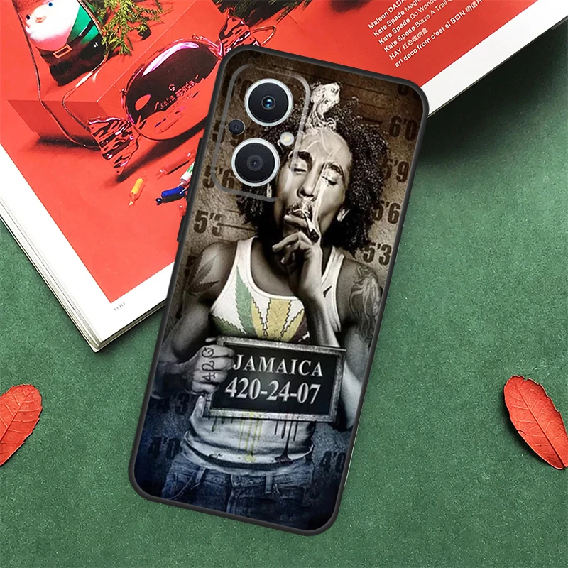 Singer Bob Marley Case For OPPO Reno 10 Pro 8T 4Z 5Z 4 5 6 7 8 Lite OPPO Find X5 X6 Pro X3 Neo X2 Lite Cover