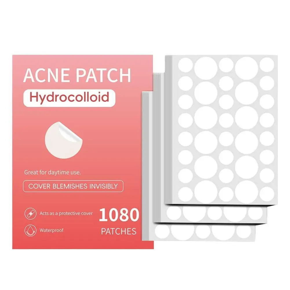 

720/1080Pcs Face Skin Care Acne Pimple Patch Invisible Professional Healing Absorbing Spot Sticker Covering for Men Women