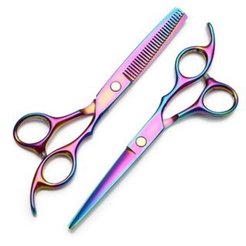 1pcs quot titanium hairdressing scissors golden hair scissors thinning haircut hair cutting scissors