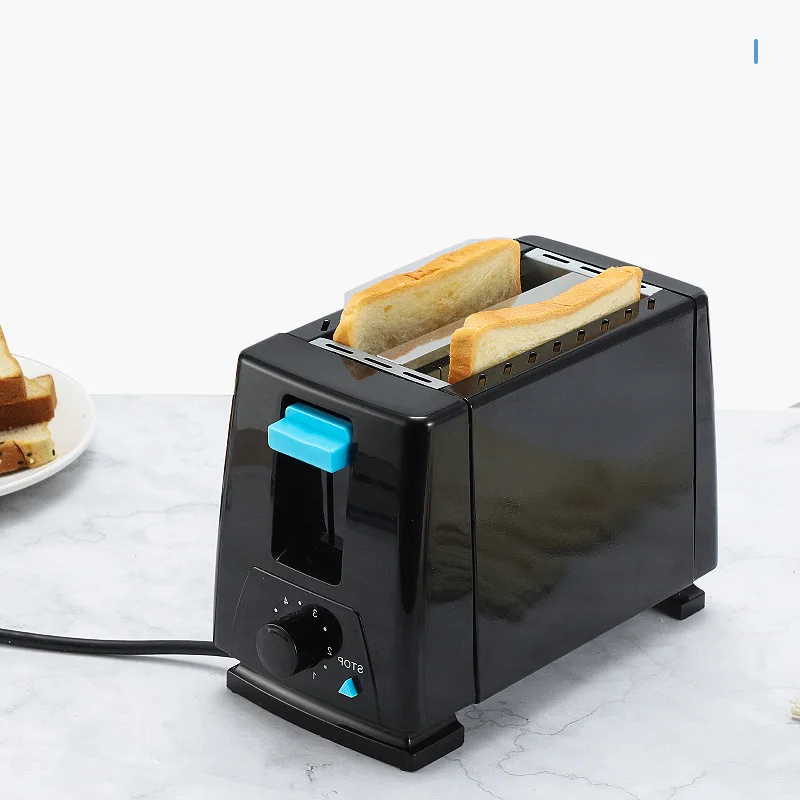 Bread Maker 1PC Home Use Stainless Steel Automatic Wide Double Slot Toaster Oven Sandwiches Toast Bread Donuts Breakfast Machine