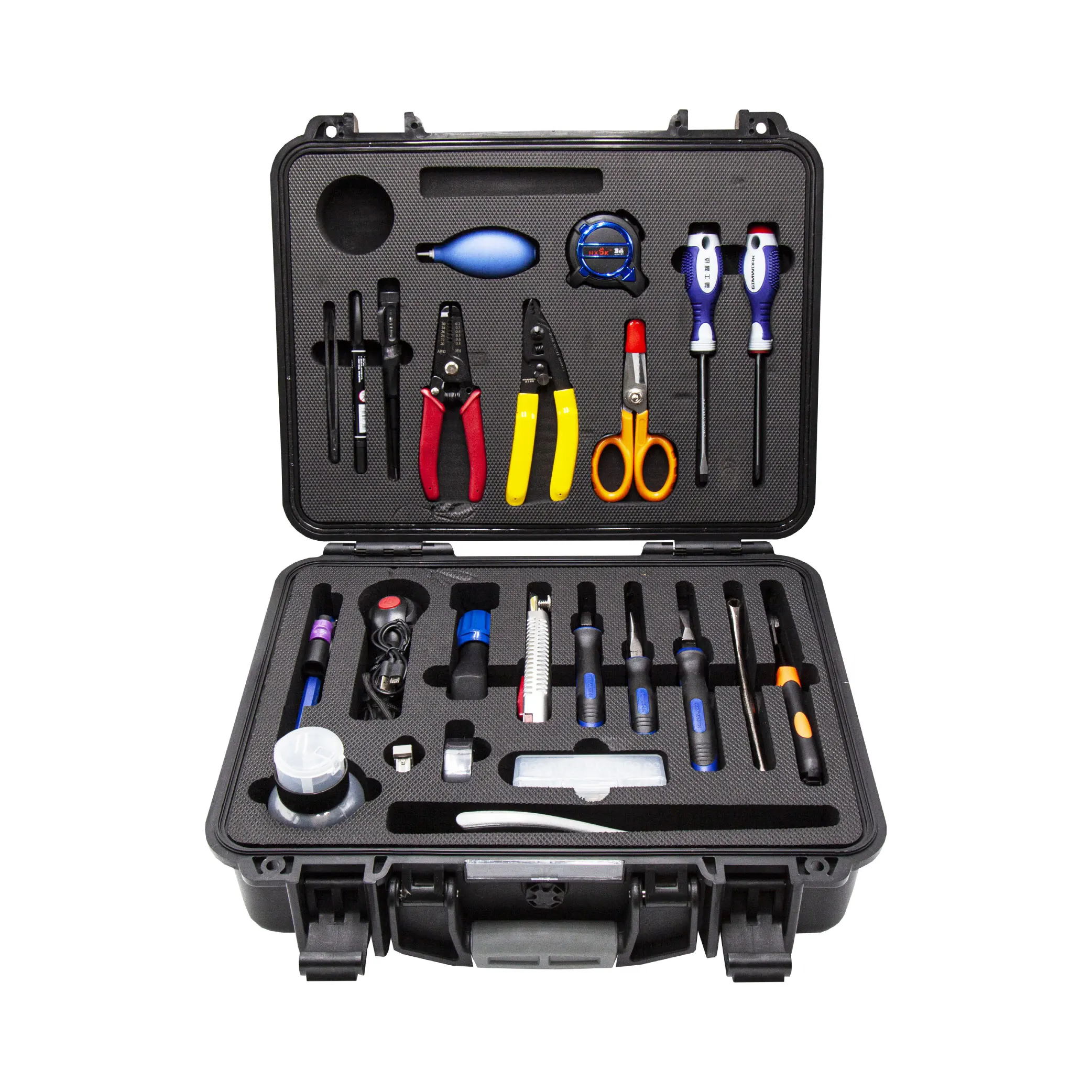 Professional equipment fiber optic tool box ftth tool kit fiber installation tools