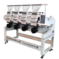 High Speed Multi-Head 4 Head Computerized Cap Embroidery Machine For Commercial Garment