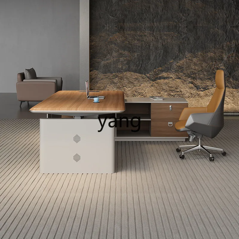 LMM Intelligent Lifting Office Manager Desk Simple Modern Light Luxury Manager Desk