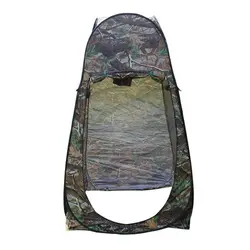 1Person Portable Privacy Shower Toilet Camping Pop Up Tent Camouflage UV Function Outdoor Dressing Photography Watching Bird