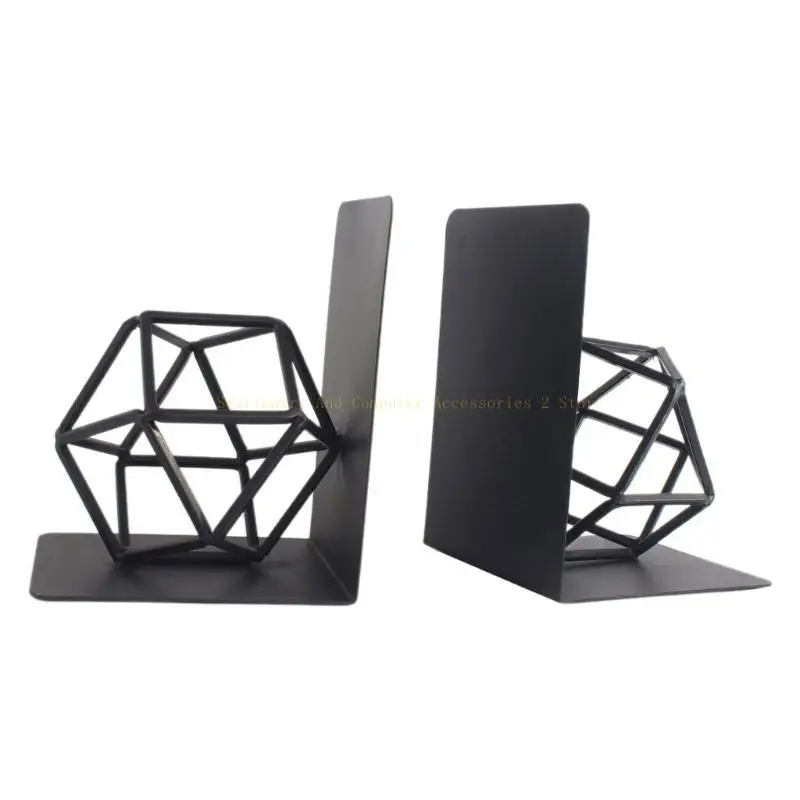 Practical Bookends Geometric Book End Desk Bookshelf Kung Fu Man Book Support Book Holder Shelf Decorative Bookends