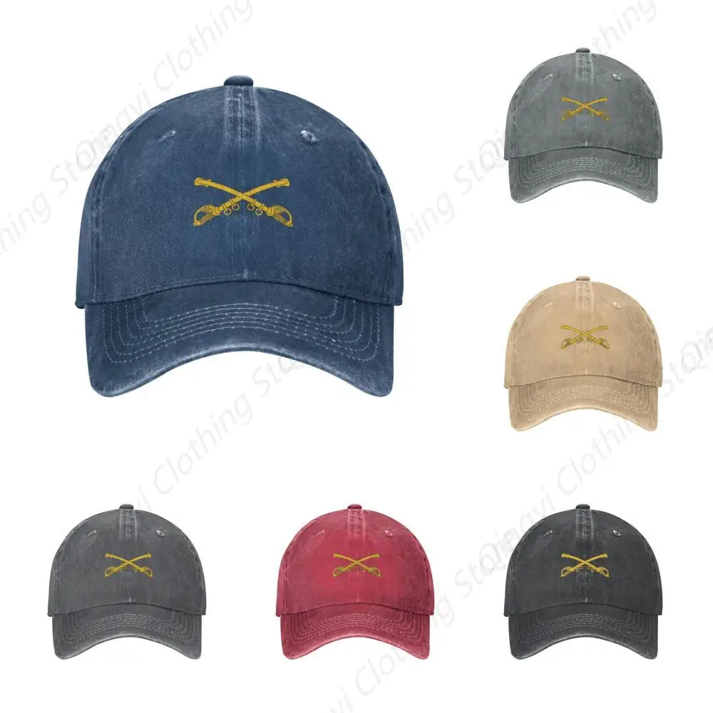 

Branch Insignia Baseball Cap for Men Women Vintage Cowboy Hat Adult Casquette Navy Blue