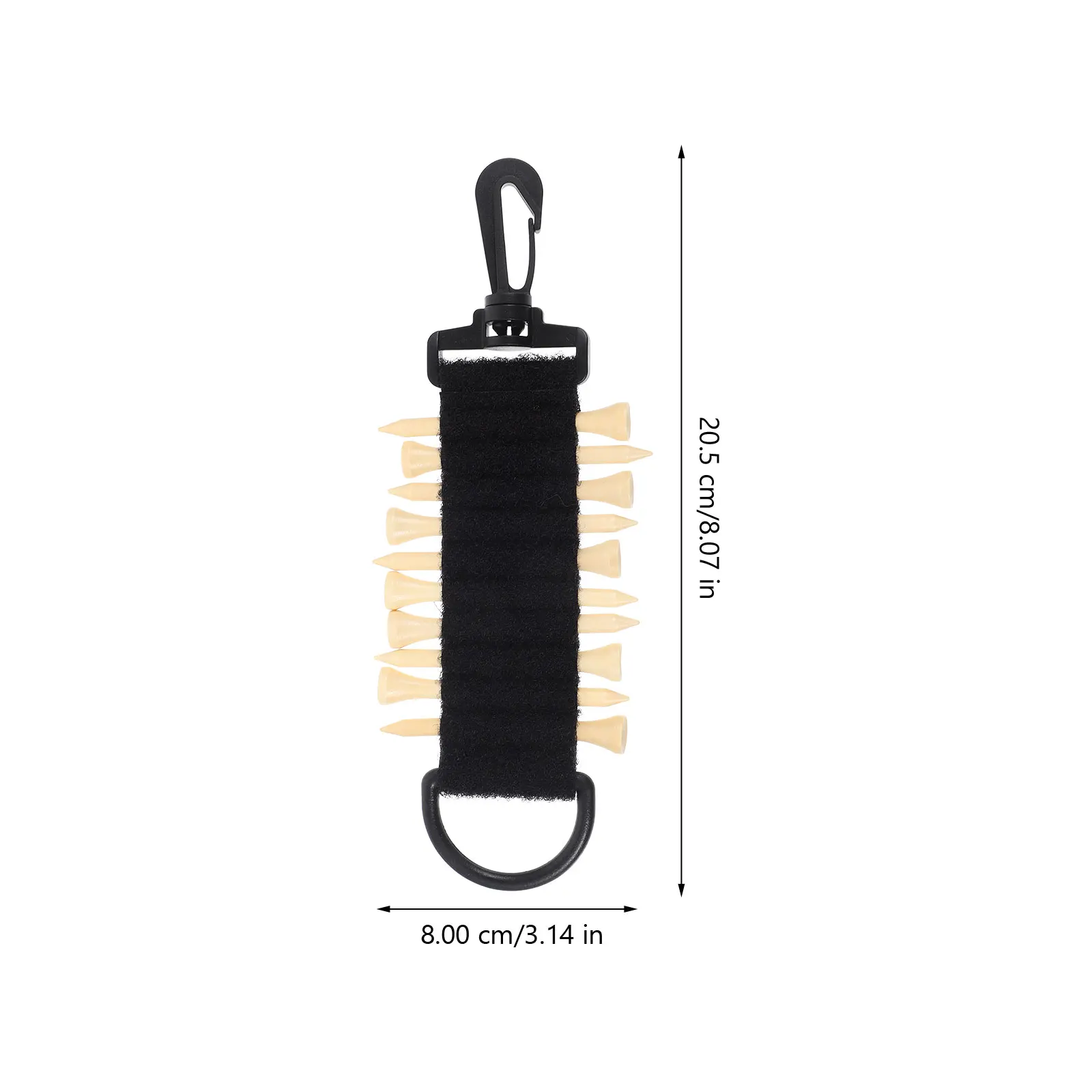 

1PC Black Golf Tee Holder Portable Plastic ganizer Golfing Accessories Tees Container Hanging Carrier Light Compact Easy