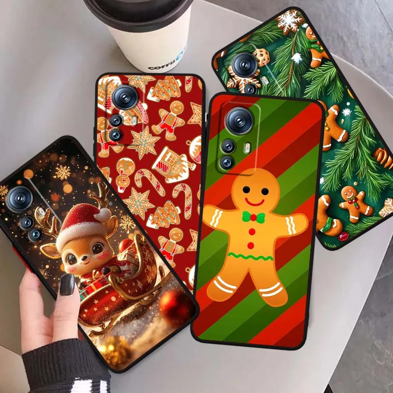 

Christmas cartoon pattern For Xiaomi Mi 15 14 13 13T 12 12T 12S 11 11i 11T Pro Ultra Lite 5G Black Soft Phone Case
