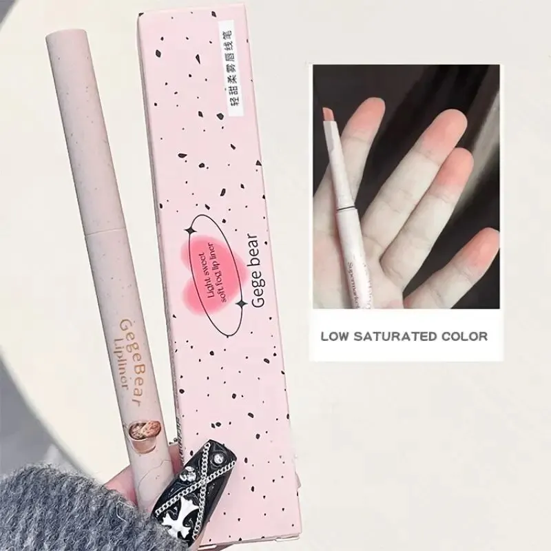 Nude Lip Liner Gege Bear Matte Velvet Lip Liner Pencil Long-lasting Waterproof Draw Lip Line Pen