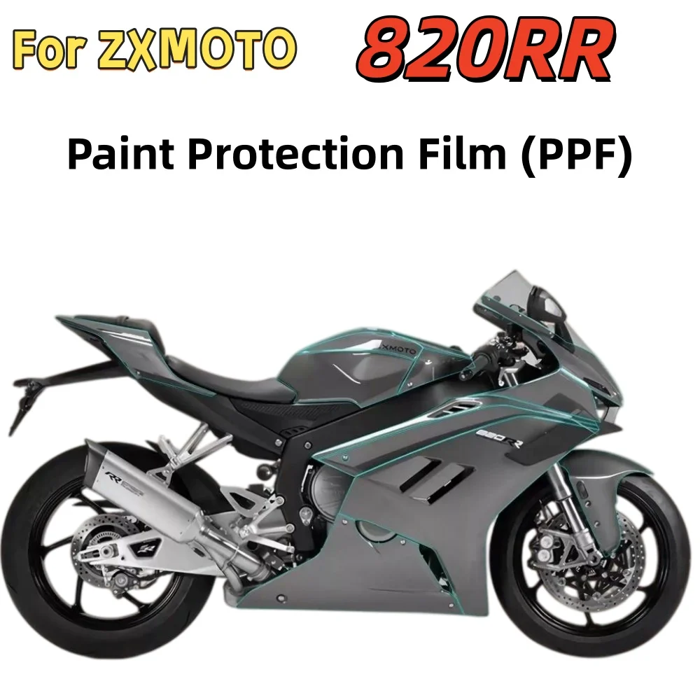 Suitable for 2026 ZXMOTO 820RR: Paint Protection Film (PPF), Tank Decals, and Instrument Cluster Screen Protector.