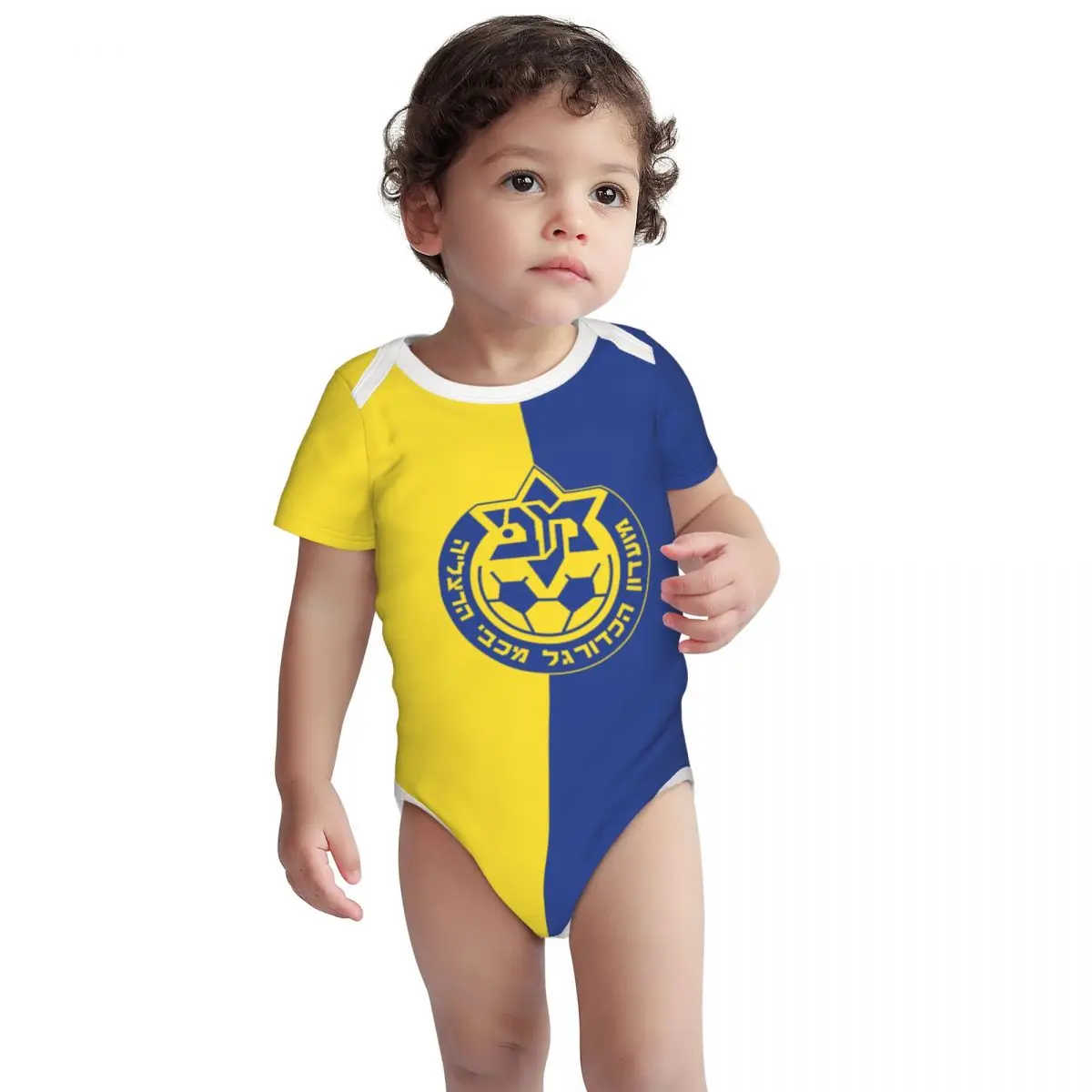 

Maccabi Herzeliya Baby Bodysuit Unisex Shirt Cotton Newborn Onesie Boy Girl Undershirt Outfit Baby Romper