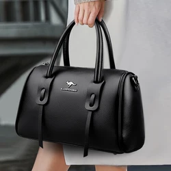 2024 nuova borsa da donna semplice in tinta unita borsa a tracolla da donna in morbida pelle di alta qualità di lusso di grande capacità Tote Bag femminile