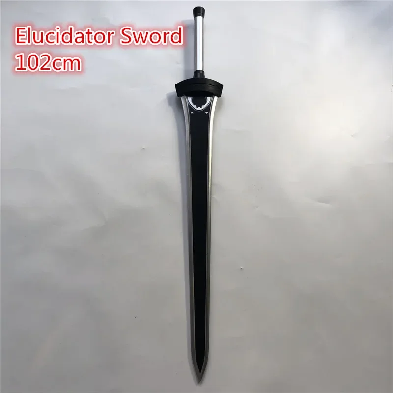 Sword Art Online  SAO Sword 1:1 Asuna Weapon Kirigaya Kazuto Elucidator Wide Epee Cosplay Sword 102cm Model PU Gift Toy