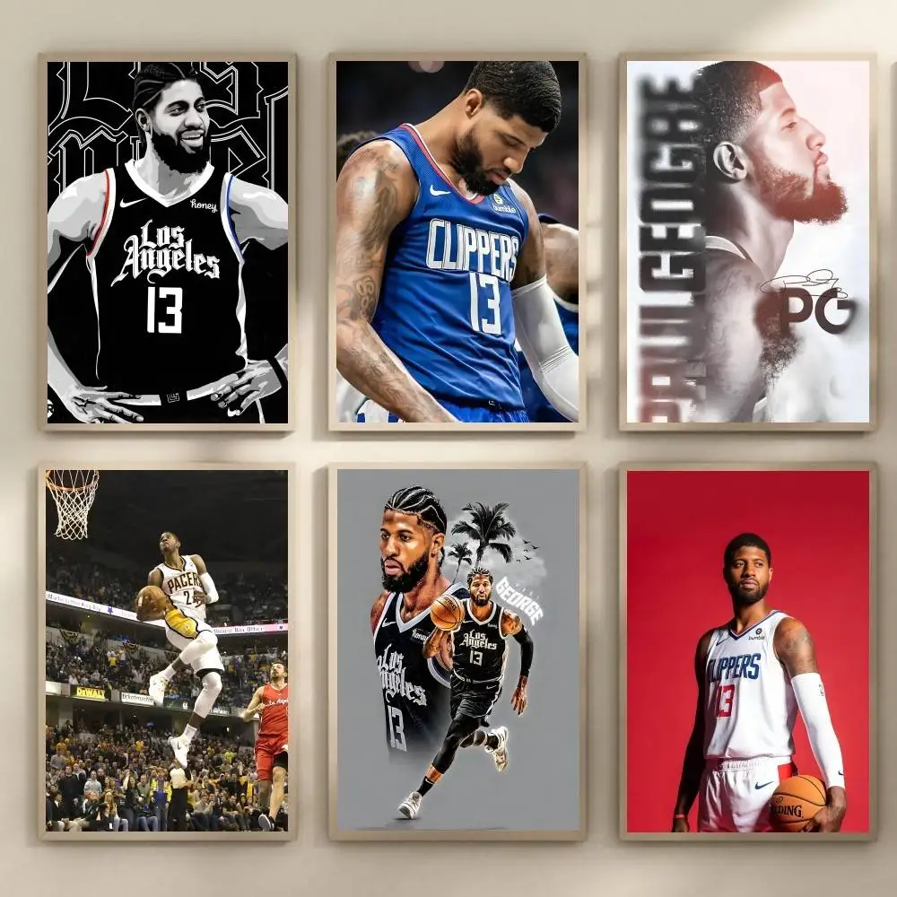 Paul George Poster, Wandkunst, Druck, wasserdicht, für Zuhause, Wohnzimmer, Schlafzimmer, Bar, ästhetisches Dekor