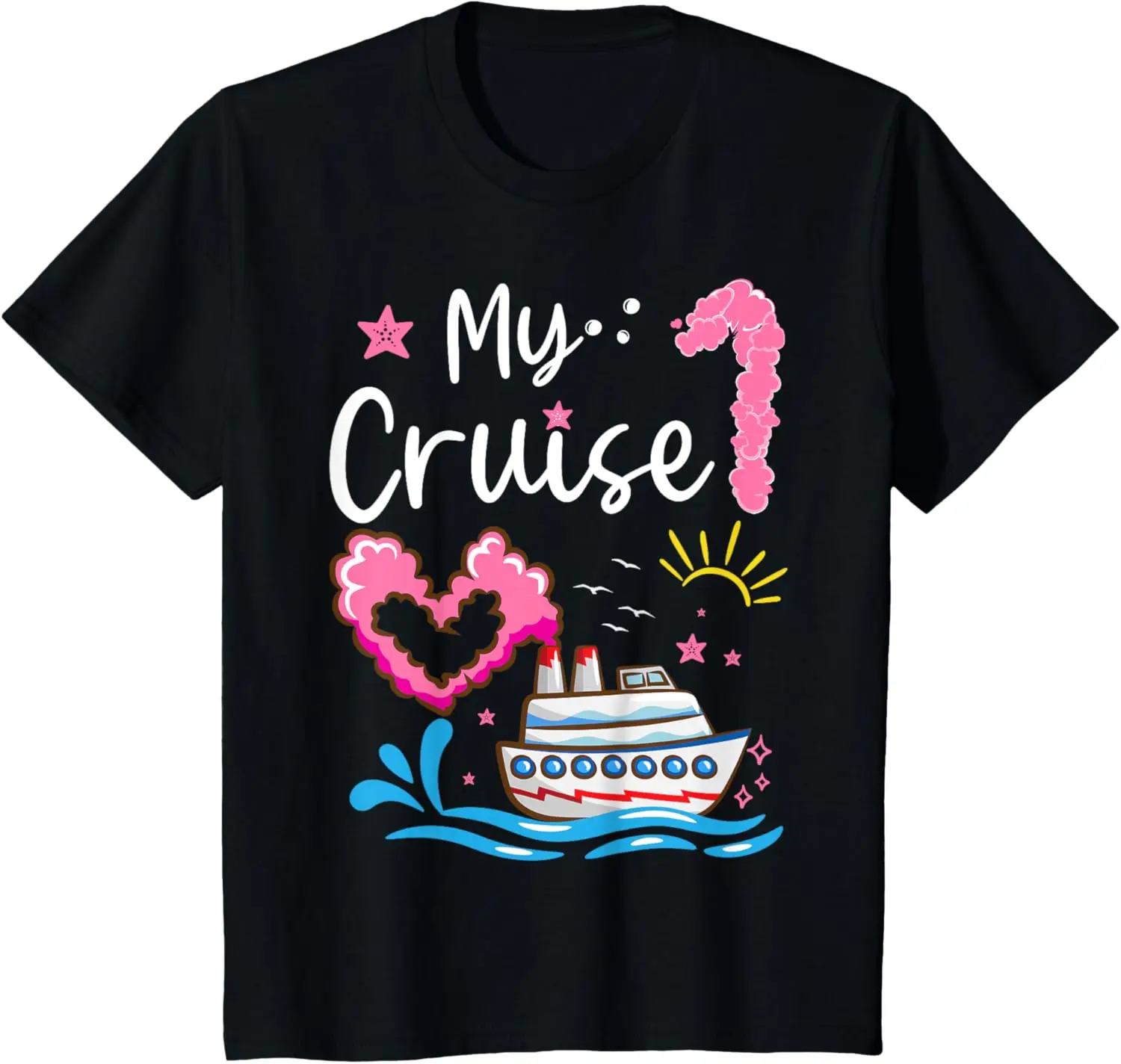 

Kids My First Cruise, Girls, Boys, Kids, Funny Vacation Cruise T-Shirt