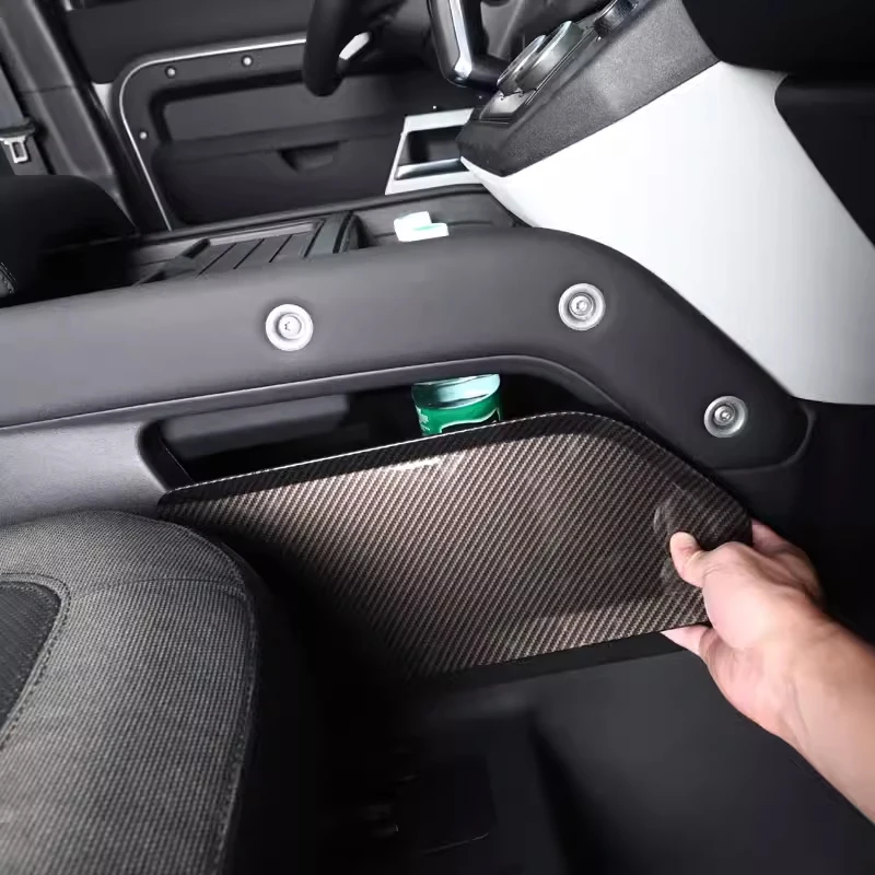 

Для Land Rover Defender 90 110 130 2020-24: накладка-разделитель из АБС-пластика под карбон для центральной консоли, аксессуары для автомобиля