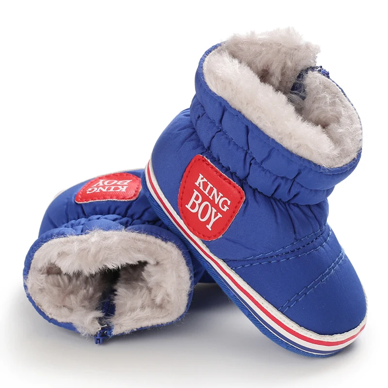 0-18M Winter Neue Baby Weichsohlen Warme Dicke Schneestiefel Bequeme Alltags-Freizeitschuhe für Säuglinge und Kleinkinder – Detail 12