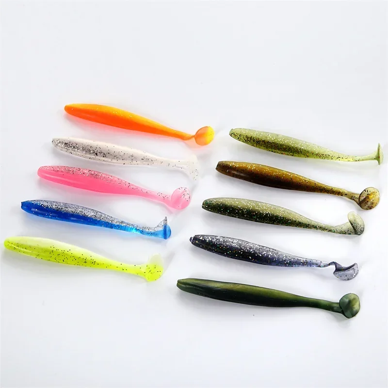 Hot Fishing Soft Worm Lure for Pike Perch Sea Silicone Bait Bass Swimbait Wobblers Artificial Shiner Shad Trout Salt Supplies