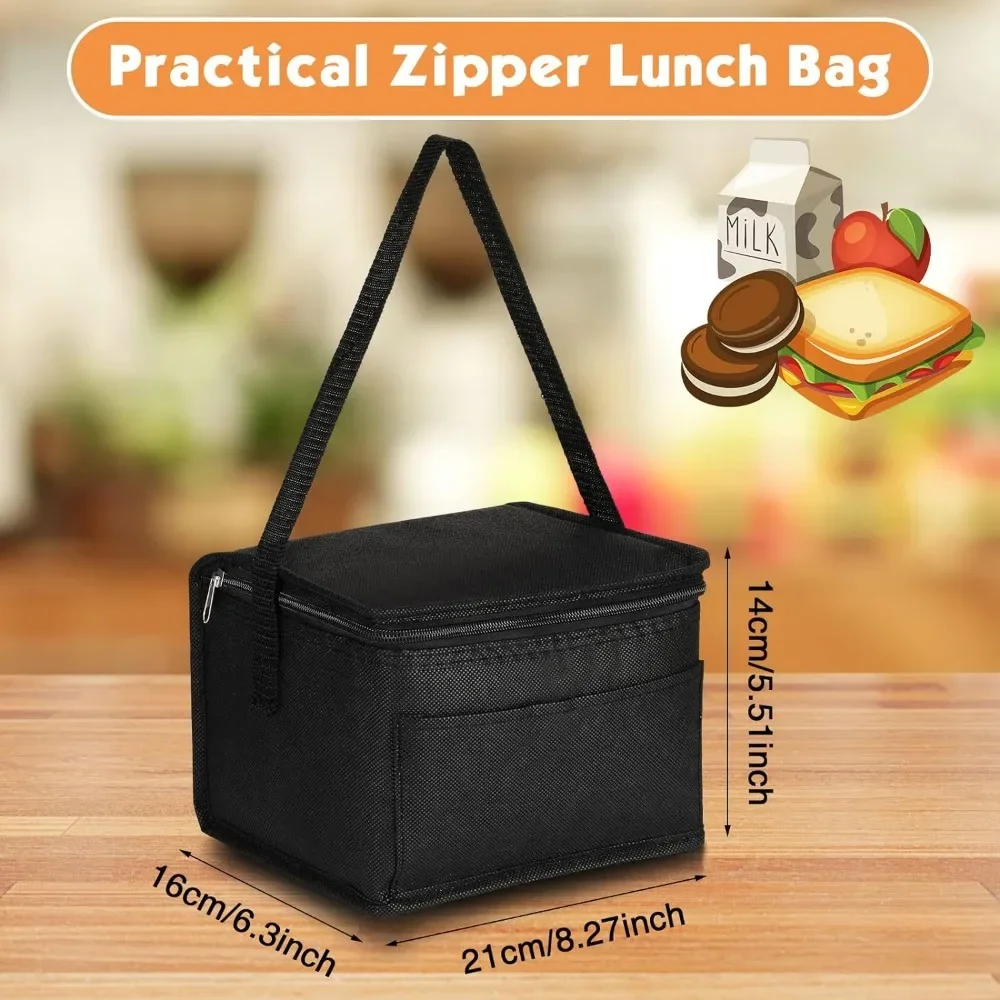 

2023 New 40 Pcs Insulated Lunch Bags Bulk Reusable Cooler Tote Bags Leakproof Thermal Lunch Box Waterproof Freezable Lunch Bag