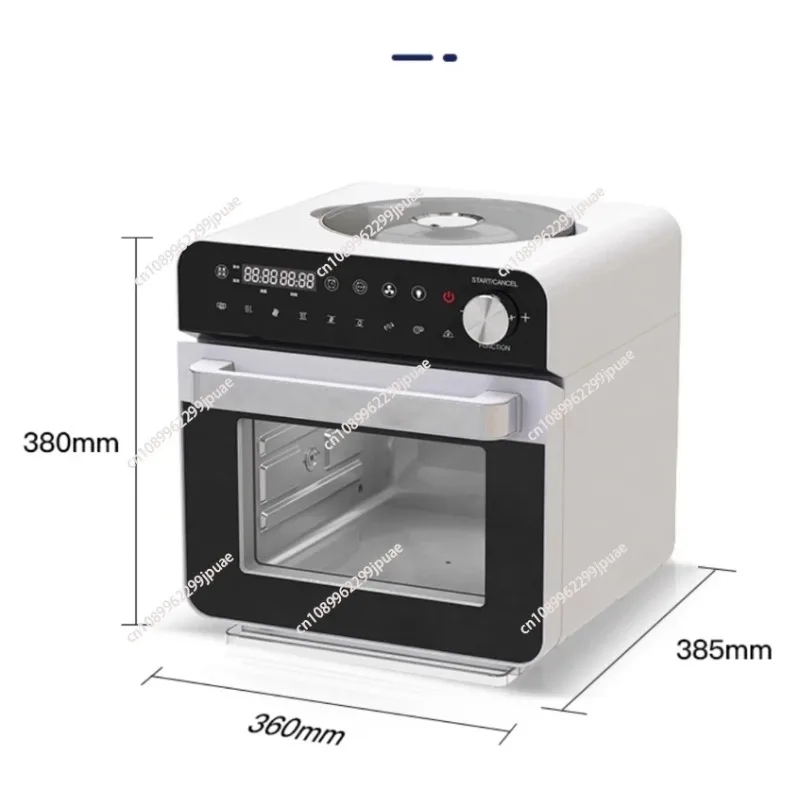 14L All-in-One Multifunctional Steam Oven Household Electric Air Fryer Small Steaming Baking Frying Kitchen Oven