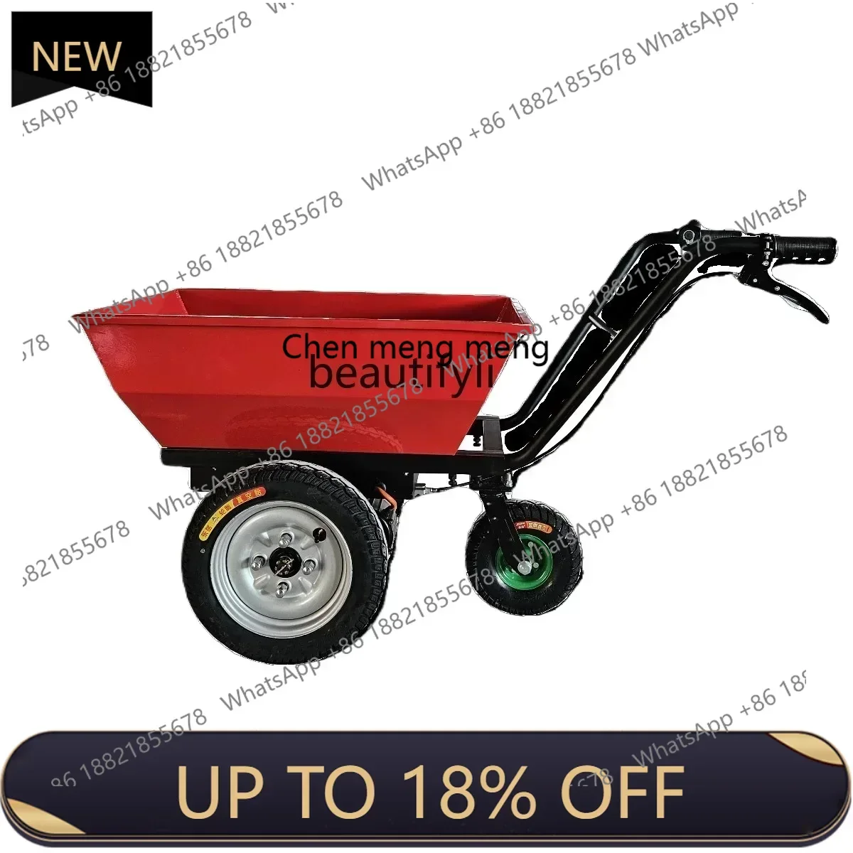 

Z189 AY New style Agricultural electric trolley, farm transporter, electric hand push, construction site handling trolley