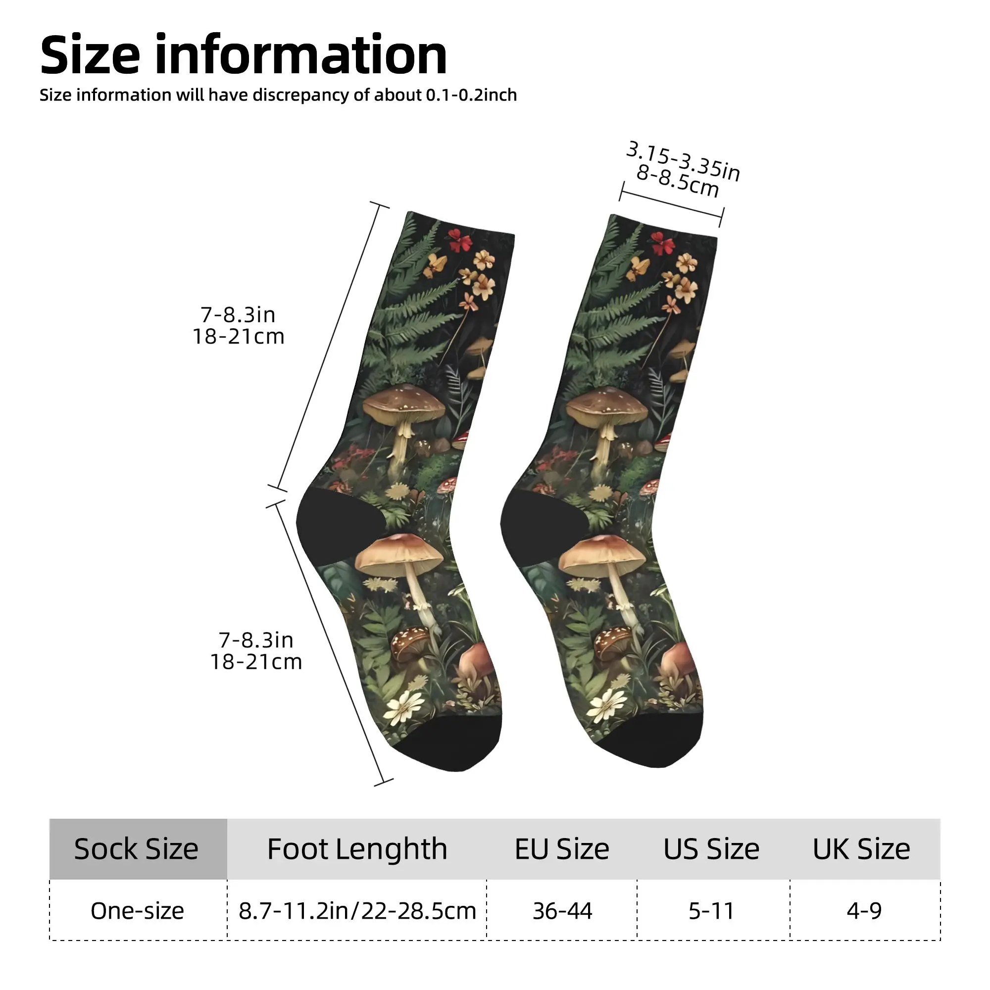 Happy Funny Male Men Socks Harajuku Mushroom Forest Cartoon Sock Polyester  High Quality Women Socks Spring Summer Autumn Winter